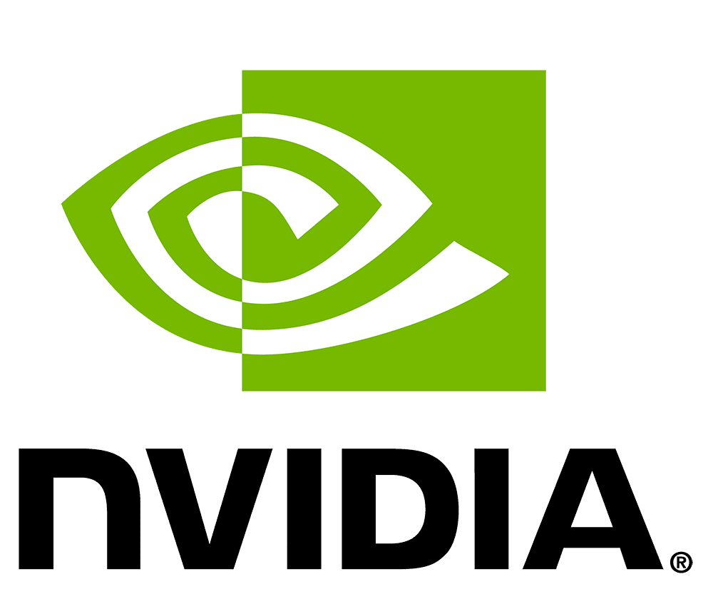 NVIDIA logo with a stylized green eye and black "nvidia" text below, representing the NVIDIA Partnership.