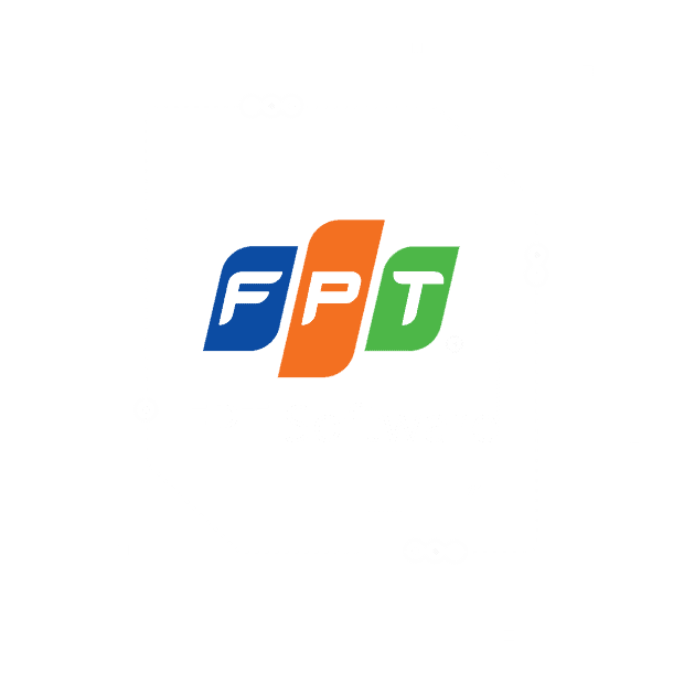 FPT Software logo with blue, orange, and green shapes and "FPT Software" text below, symbolizing the strength of FPT Partnership.